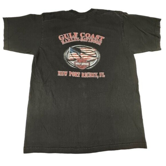 Harley Davidson Motorcycles XL Graphic Tee Gulf Coast New Port Richey Florida - Picture 2 of 8